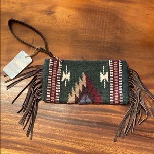 Indian blanket wristlet